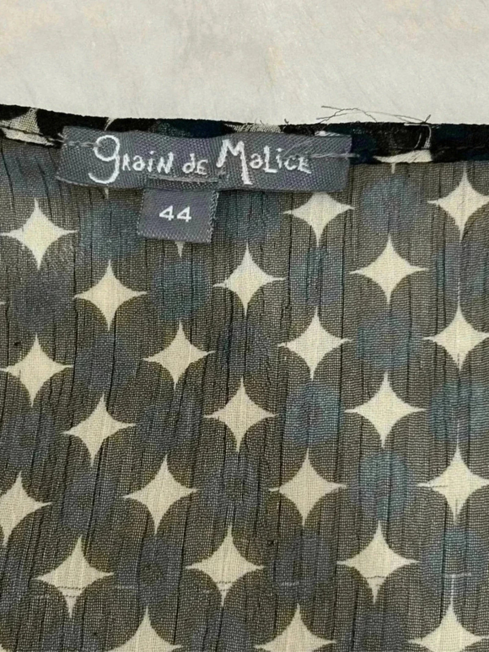 🖤 Blusa fluida Grains de Malice – Talla 44 – Motivos gráficos 🖤 – photo 3